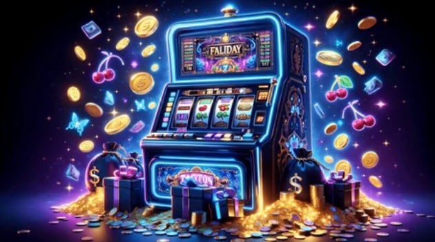 Permainan video slot dengan grafis modern dan fitur bonus interaktif